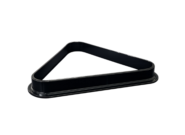knight shot pool triangle plastic 2" black