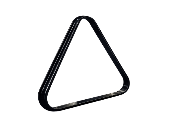 knight shot pool triangle plastic 2" black