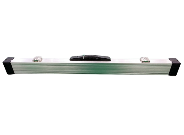 knight shot billiard cue hard case 1x1 aluminum silver