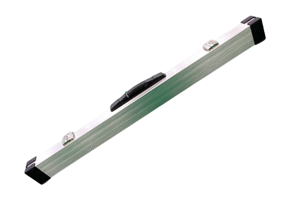 knight shot billiard cue hard case 1x1 aluminum silver
