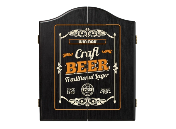 winmau beer design dartboard cabinet