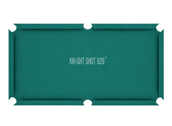 knight shot 929 billiard cloth blue green