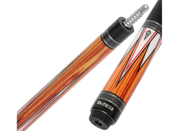 bk force billiard cue bk d02f 1 – carbon shaft & black leather wrap