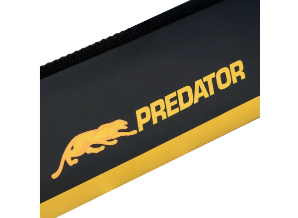 predator hard pool cue case 1x1 black yellow