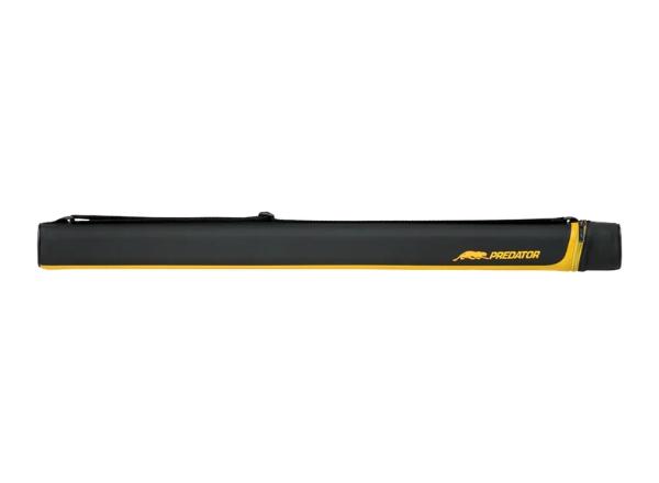 predator hard pool cue case 1x1 black yellow