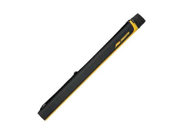 predator hard pool cue case 1x1 black yellow