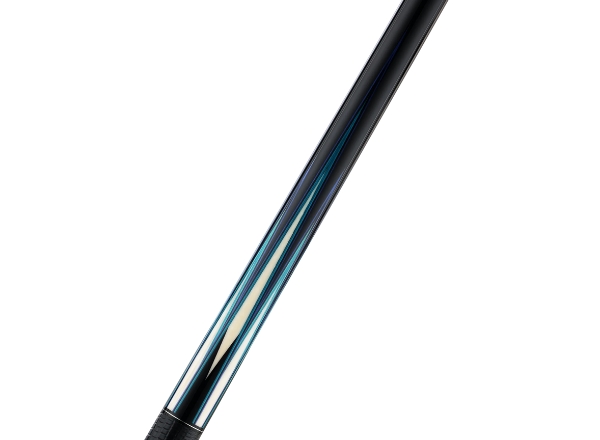 predator billiard cue le true splice 16 point blue teal – leather wrap