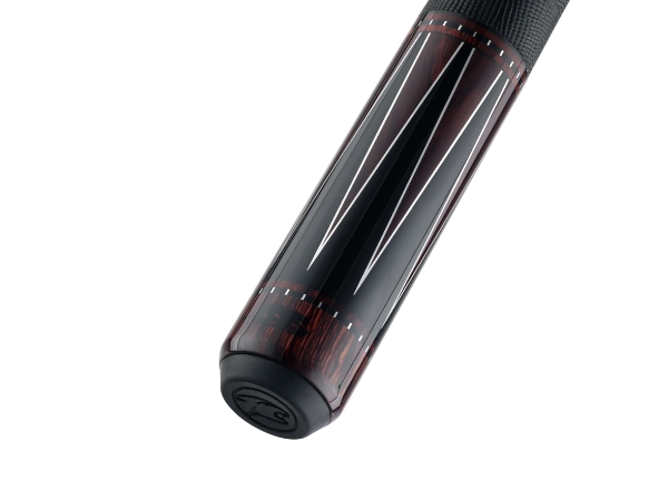 predator billiard cue le true splice artisan ebony & kingwood – leather wrap