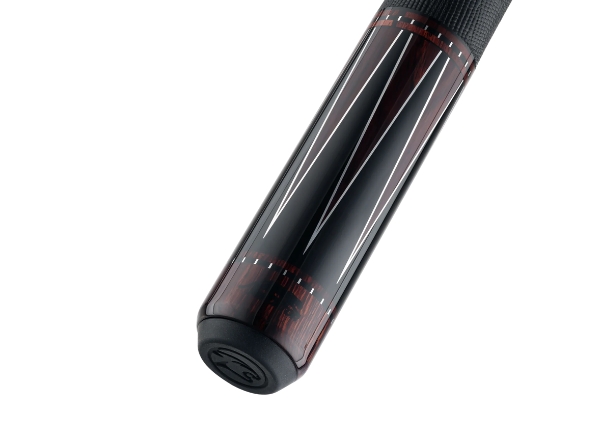 predator billiard cue le true splice artisan ebony & kingwood – leather wrap