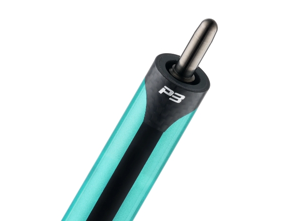 predator billiard cue p3 teal – uni loc quick release & leather wrap