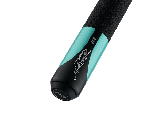 predator billiard cue p3 teal – uni loc quick release & leather wrap