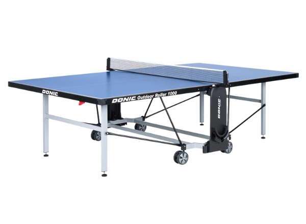 donic outdoor roller 1000 table tennis table – blue