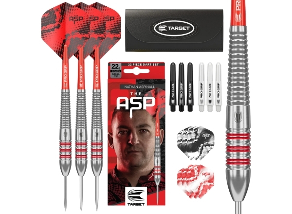 target darts nathan aspinall brass 22g steel tip darts