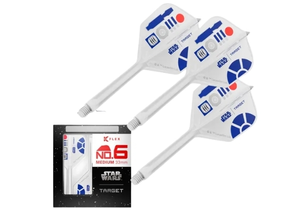 target star wars r2 d2 k flex no.6 medium flight & shaft