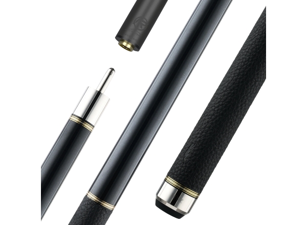 predator 10k 2 black pool cue with leather wrap