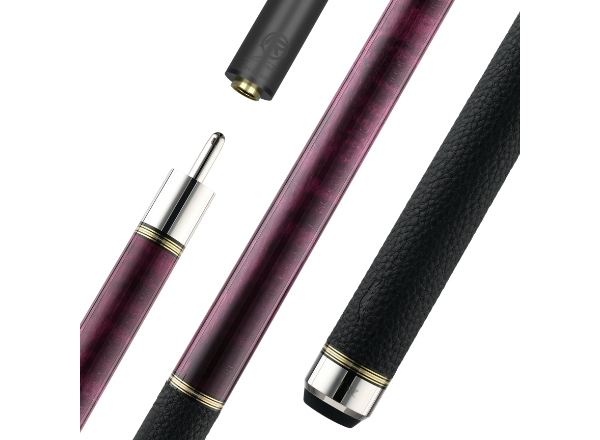 predator 10k 2 pool cue purple with leather wrap