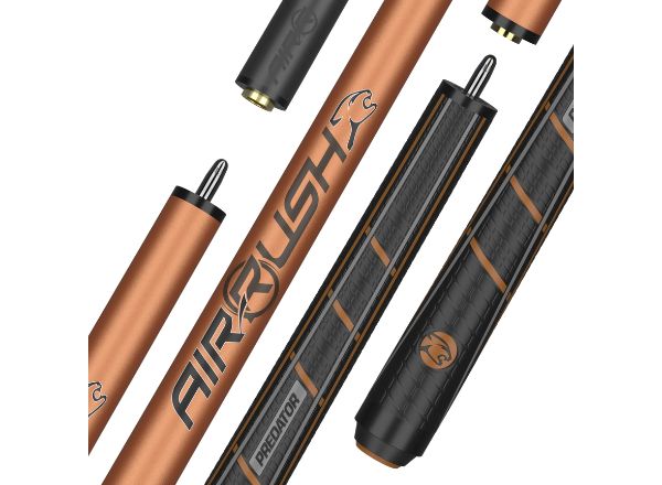 predator air rush tiger eye rose gold jump cue sport wrap