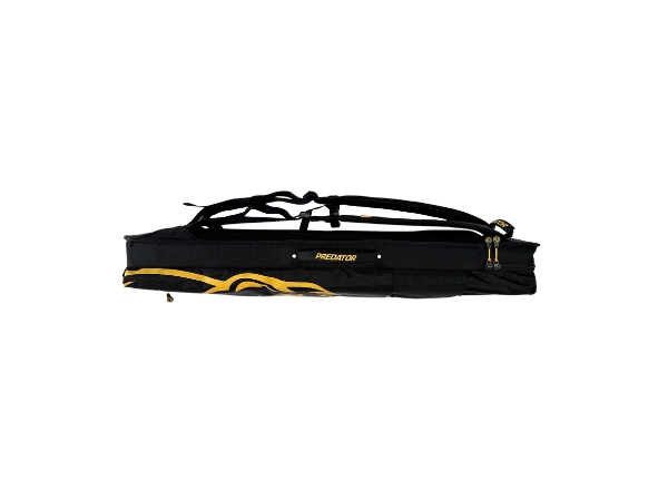 predator sport backpack pool cue case 3b x 5s black & yellow hard case