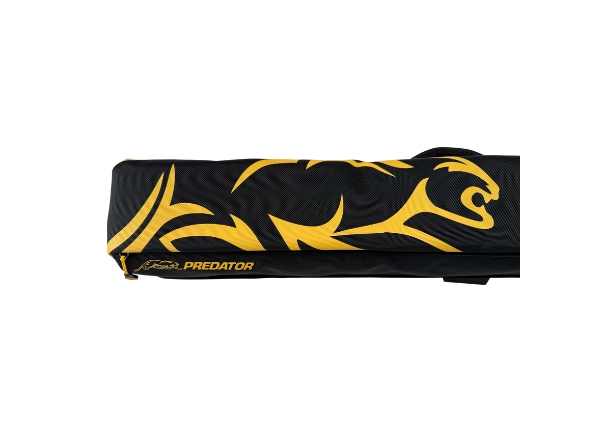 predator sport backpack pool cue case 3b x 5s black & yellow hard case