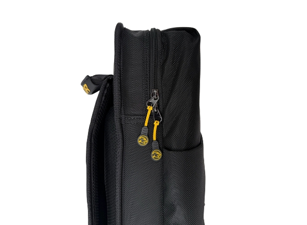 predator sport backpack pool cue case 3b x 5s black & yellow hard case