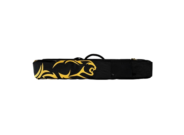 predator sport backpack pool cue case 3b x 5s black & yellow hard case