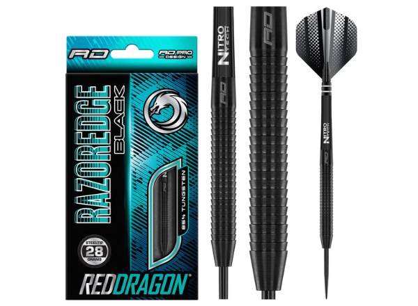 red dragon razor edge black 85% tungsten darts 28g