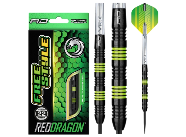 red dragon freestyle 2.0 90% tungsten darts 22g
