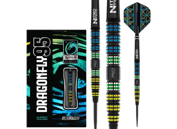 red dragon dragonfly 95 black tapered 95% tungsten darts 24g