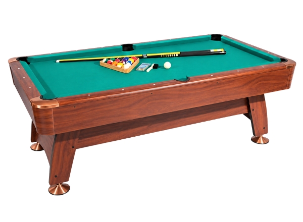 roma italy hbt181d02s2 8ft billiard table – brown finish, 96 × 52 × 31 inches