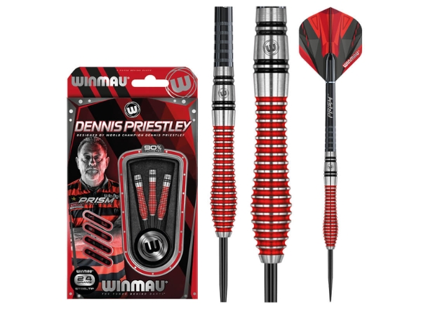 winmau dennis priestley se 90% tungsten darts 24g