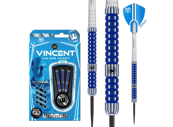 winmau vincent van der voort 90% tungsten darts 23g