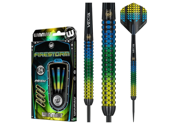 winmau firestorm 90% tungsten darts 24g