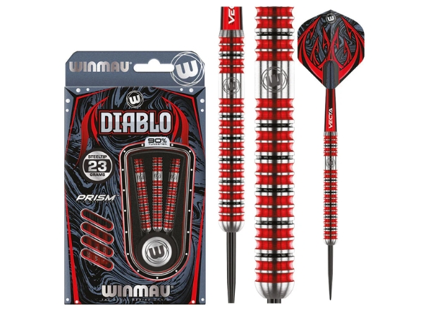 winmau diablo 2 90% tungsten darts 23g
