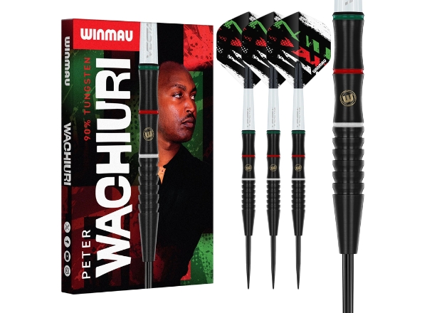 winmau peter wachiuri signature 90% tungsten darts 22g
