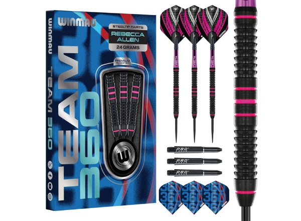 winmau rebecca allen 90% tungsten darts 24g