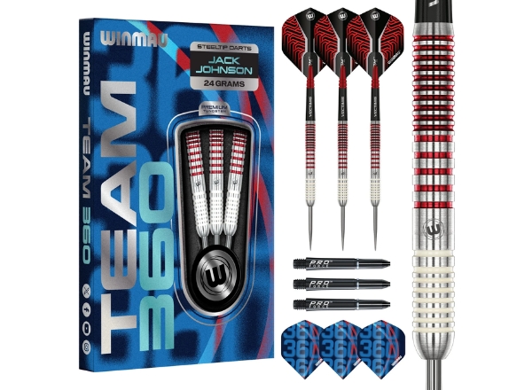 winmau jack johnson 90% tungsten darts 24g